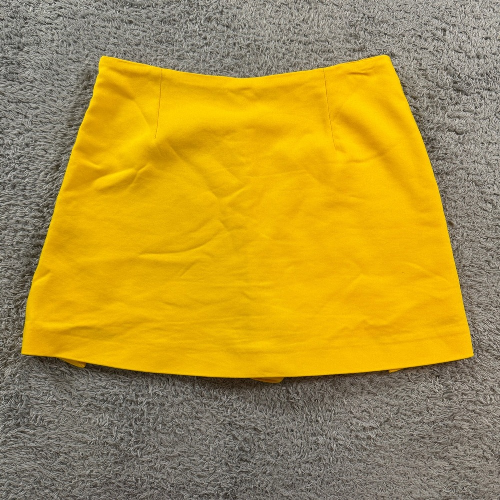 Zara Trafaluc Collection Skort Womens Small Yellow Mini Skirt Shorts
